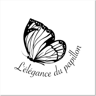 The elegance of the butterfly - L'élégance du papillon Posters and Art